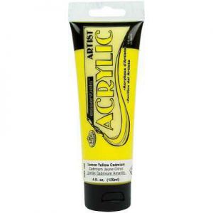 Farba akrylowa R&L 120ml, Żółta Cytrynowa/Lemon Yellow